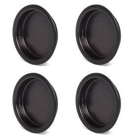 Fp-004-mb Homotek Closet Door Finger Pull 4 Pack 1-3/4 Inch Black Fits 3/8 Depth X Hole
