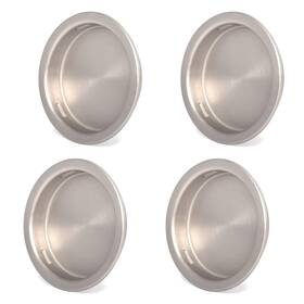 Fp-004-sn Homotek 4 Pack Closet Door Finger Pull 1-3/4 Small Size Easy Snap In Inst