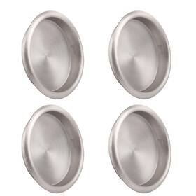 Fp001 Homotek 4-pack Closet Door Finger Pulls 2-1/8 Inch Satin Nickel Easy Install