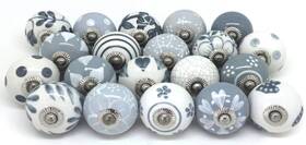 Hopofly 712221841491 Ceramic Knobs Multi Color Design Kitchen Cabinet Drawer Pulls Hardware