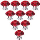 Hosl 30mm Crystal Glass Diamond Shape Cabinet Knob Drawer Pull Handle Ki 707273998835