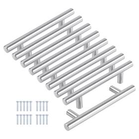 Hottche 791543190494 8 Pack 6 Inch Cabinet Pulls Brushed Nickel T Bar Cupboard Handle Stainless Steel