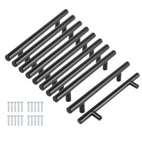Hottche 791543190524 8ftft Cabinet Pulls Matte Black Stainless Steel Kitchen