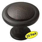 Hqq-07-01 Amazer Round Knobs Oil Rubbed Bronze Traditional Cabinet Hardware Pull