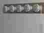 Hu172 Hang-ups Classic Taupe Wall Display Organizer With Vintage Knobs