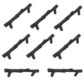 Huy208 Huyfoig 3 Inch Cabinet Pulls Black Tree Branch Handles Modern Rustic Twig Cab