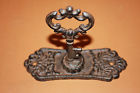 Hw-04 Victorian Drawer Pull Cast Iron 2 Pcs English Country Home Decor Large Brown