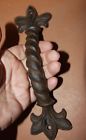 Hw-44 Southern Metal Large Fleur De Lis Kitchen Cabinet Pulls Cast