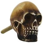 I163a Shabby Restore Skull Black Resin Knob Pull Cabinet Dresser Drawers