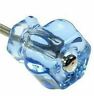 Icbluk-4 Eclectic Cabinet Knobs Decor Ice Blue Glass Depression 0744904798990