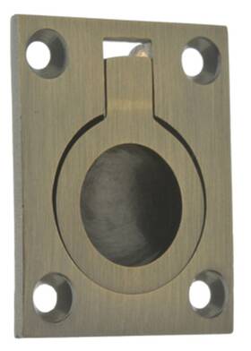 25220-005 Idh By St. Simons 879913006986 Professional Quality Solid Flush Ring Pull Antique Brass