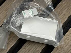 10040240 Ikea New Glassvik Gloss White Besta Cabinet Door Handle With Hardware 139290