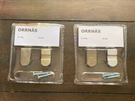302.261.53 Ikea Orrnas 11/16 Inch 17mm Stainless Steel Knob New Unopened Set Of 2 Total 4