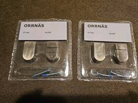 302.361.53 Ikea Lot Of 2 Orrnas 8 Knob Stainless Steel 11/16 Inch