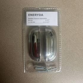 503.475.17 Ikea 50347517 Eneryda Cup Cabinet Pull Handle Black Kitchen 2 Pack New