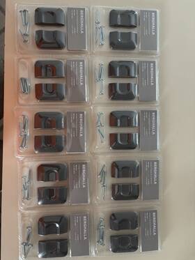 603.228.56 Ikea Berghalla Handles / Pull - Gray 10 Packs 2 3/16 Inch New
