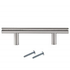 Il-cabpt-ss25 Ilyapa Satin Nickel Kitchen Cabinet Pulls Inch Bar 688941051215