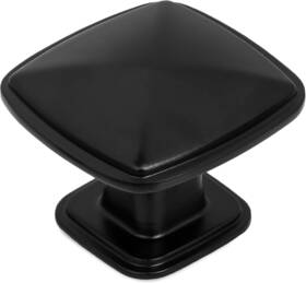 Il-cabksq-bk10 Ilyapa Black 1 1/4 Square Kitchen Cabinet Knobs - 10 Pack Of Drawer Handles Hard