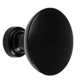 Il-ckrfl-k25 Ilyapa Flat Black Kitchen Cabinet Knobs Round Drawer Handles 25 Pack Of
