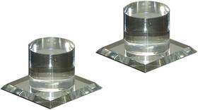 Inc 445000480439 Pull Handle Self Stick Round Acrylic Mirror Finger Knob 2 Pack