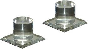 Inc 445010996982 Pull Handle Self Stick Round Acrylic Mirror Finger Knob 2 Pack