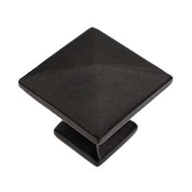 Iron Valley Hardware 647409149413 - 1-1/4 Inch Modern Square Cabinet Knob Pack Of 5 Solid Cast