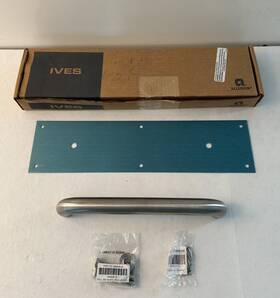 Us32d Ives 8303 Door Pull Plate 4 Inch X 16 Satin Stainless Steel 3/4 Round Handle
