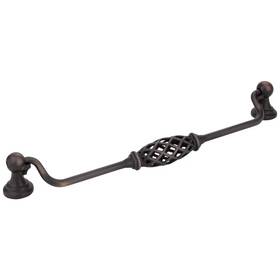 749-224dbac Jeffrey Alexander Rubbed Bronze 9-3/4 Inch Kitchen Cabinet Knocker Bail Drop And Ring Pull