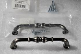 818-128bnbdl Jeffrey Alexander Bella Cabinet Handle 5 Inch Centers In Brushed Pewter - Set Of 2