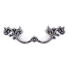 Pw1619os76 Jetland French Provincial Drawer Pulls - 3 Inch Hole Centers Aged Silver
