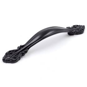Pw8803076 Jetland 5-pack 3 Inch Flat Black Cabinet Hardware Handle Pull 76mm Hole Centers Modern