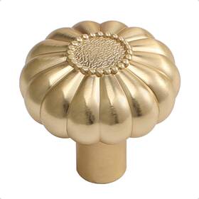 3635-knob-bgold-10 Jiasenbao Brushed Gold Cabinet Knobs 10 Pack Brass Drawer Pulls Kitchen Cupboard Bathro