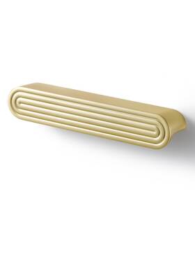 Jiasenbao 746626553055 10 Pack Gold Cabinet Pulls 5 Inch Hole Center Brushed Brass Drawer Circle B