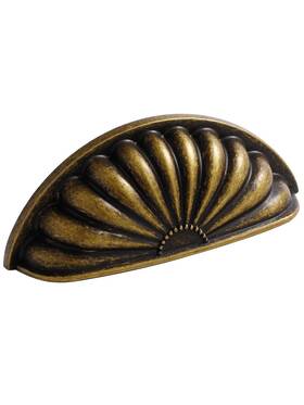 Jiasenbao 749877420220 Antique Brass Cabinet Cup Pulls 3 Inch Hole Center 2 Pack Vintage Drawe