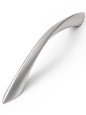 Jiasenbao 749877421234 10 Pack Brushed Nickel Cabinet Pulls 5 Inch Arch Twisted Silver Handles Drawe