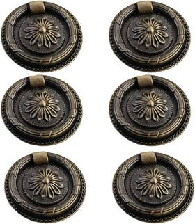 Jinyuanchao 744759685704 Drop Ring Handles Dresser Pull Brass Oil-rubbed Bronze