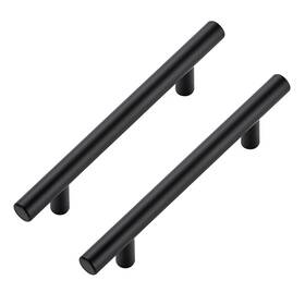 Joy Decor 102162 10 Pack Cabinet Handles Black 4 In Hole Center