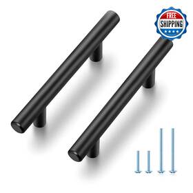 B0cjnxj7k1 Joy Decor 30x 5 Inch Cabinet Pulls Kitchen Handles 3 Hole Black T-shape Modern