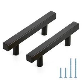 Jdpyyjfx76127hs10 Joy Decor 10 Pack 3 Inch Matte Black Square Hole Center