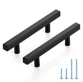 Joy Decor Jdpyyjfx89152hs30 30 Pack 31/2 Inch Matte Black Square Cabinet Handles Stainless Stee