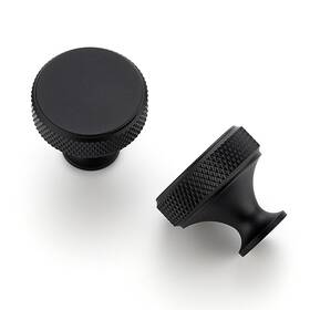 Jdyn15hs25 Joy Decor 25 Pack Matte Black Kitchen Cabinet Hardware Knobs Round