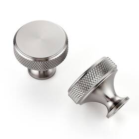 Joy Decor Jdyn15ls30 30 Pack Stainless Steel Kitchen Cabinet Hardware Knobs Round Solid Knurled