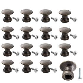Joyangy 774829557358 Inch 16 Pack Mini Cabinet Knobs 1/2 Dia Bronze Drawer Pulls Handles