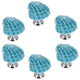 Joyindecor 489374472431 Ceramic Seashell Nautical Drawer Pulls Handles For Kitchen Cabinet Dresser Cupbo