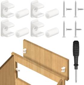 Juexica 711181131871 False Cabinet Front Clip Clips Drawer Sink Tip Out