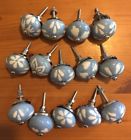 K-203a Zoyas Mixed Grey Shabby Chic Ceramic Knobs Cabinet Drawer Pulls