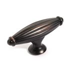 K-8618-10b-25pk Dynasty Hardware Fluted Cabinet Knob Oil Rubbed 045635813243