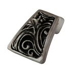 K1251 Vicenza Designs Liscio Leaves Finger Pull Antique Nickel