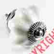 K43-2nds Knob Romantic Decor 10 White Knobs Cabinet Drawer Pulls Furniture Handle Melon Style