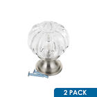 K530428clbn Rok Pumpkin Round Brushed Nickel Clear Kitchen Cabinet 614405029513